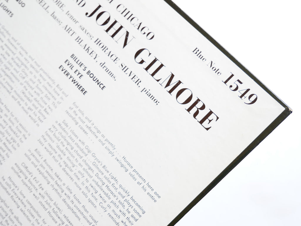 CLIFFORD JORDAN JOHN GILMORE Blowing In From Chicago LP BLUE NOTE 1549 US 1958