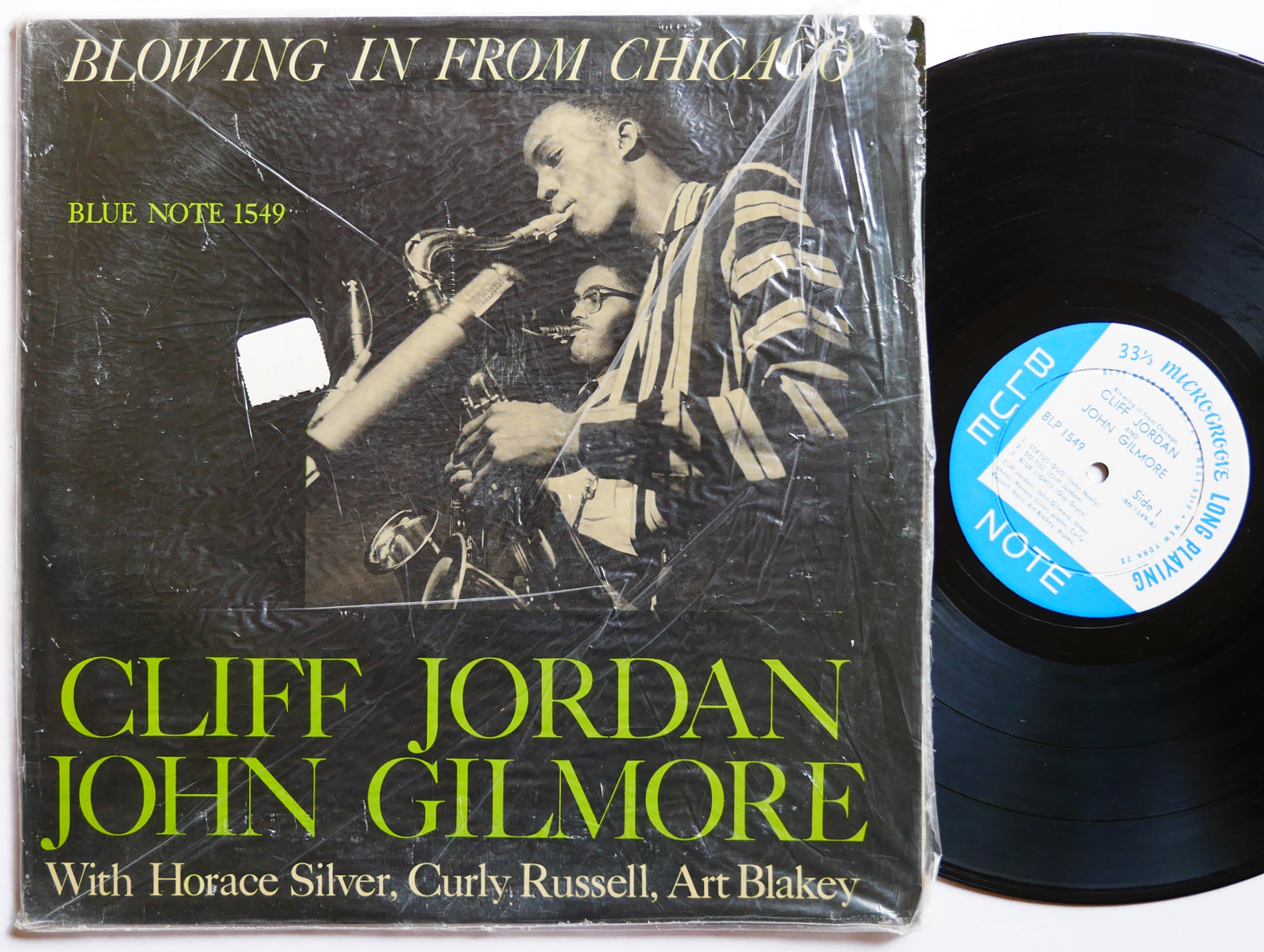 CLIFFORD JORDAN JOHN GILMORE Blowing In From Chicago LP BLUE NOTE 1549 US 1958