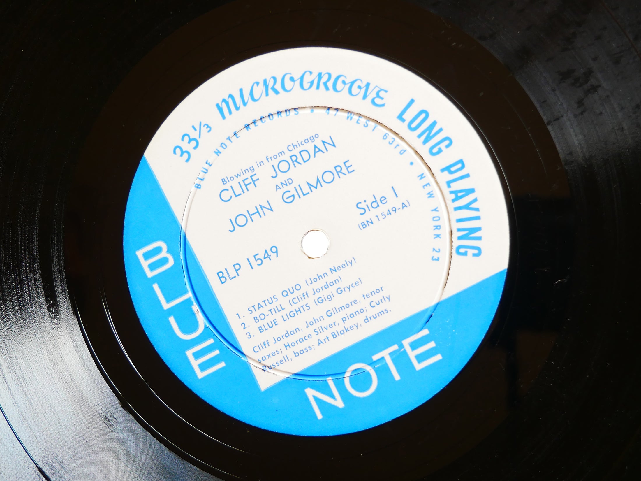 CLIFFORD JORDAN JOHN GILMORE Blowing In From Chicago LP BLUE NOTE