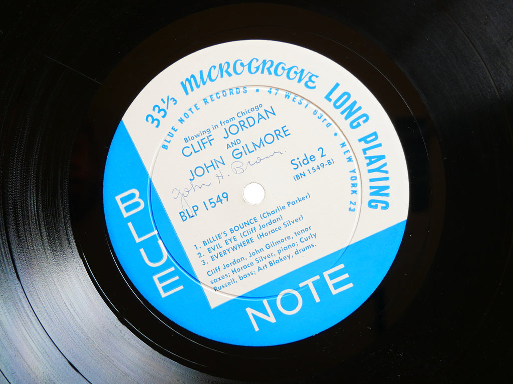 CLIFFORD JORDAN JOHN GILMORE Blowing In From Chicago LP BLUE NOTE 1549 US 1958