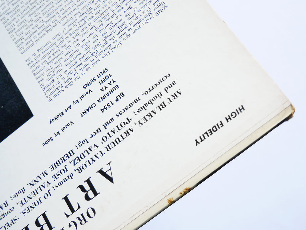 ART BLAKEY Orgy In Rhythm Vol.2 LP BLUE NOTE BLP 1555 RVG EAR DG MONO Sabu