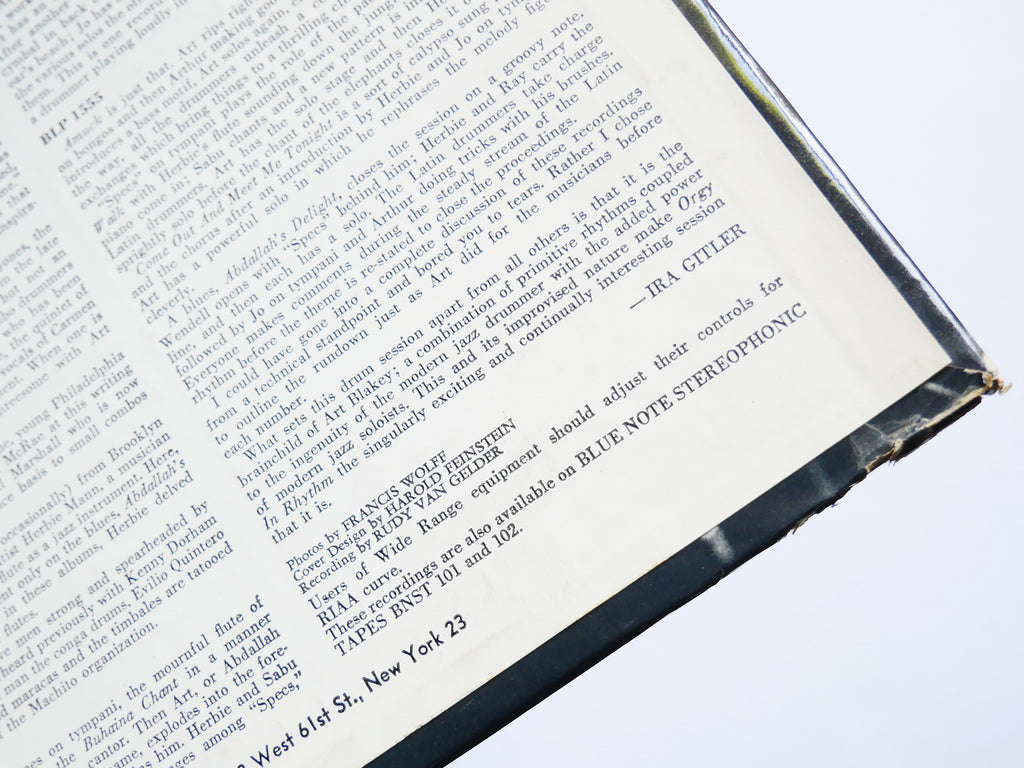 ART BLAKEY Orgy In Rhythm Vol.2 LP BLUE NOTE BLP 1555 RVG EAR DG MONO Sabu