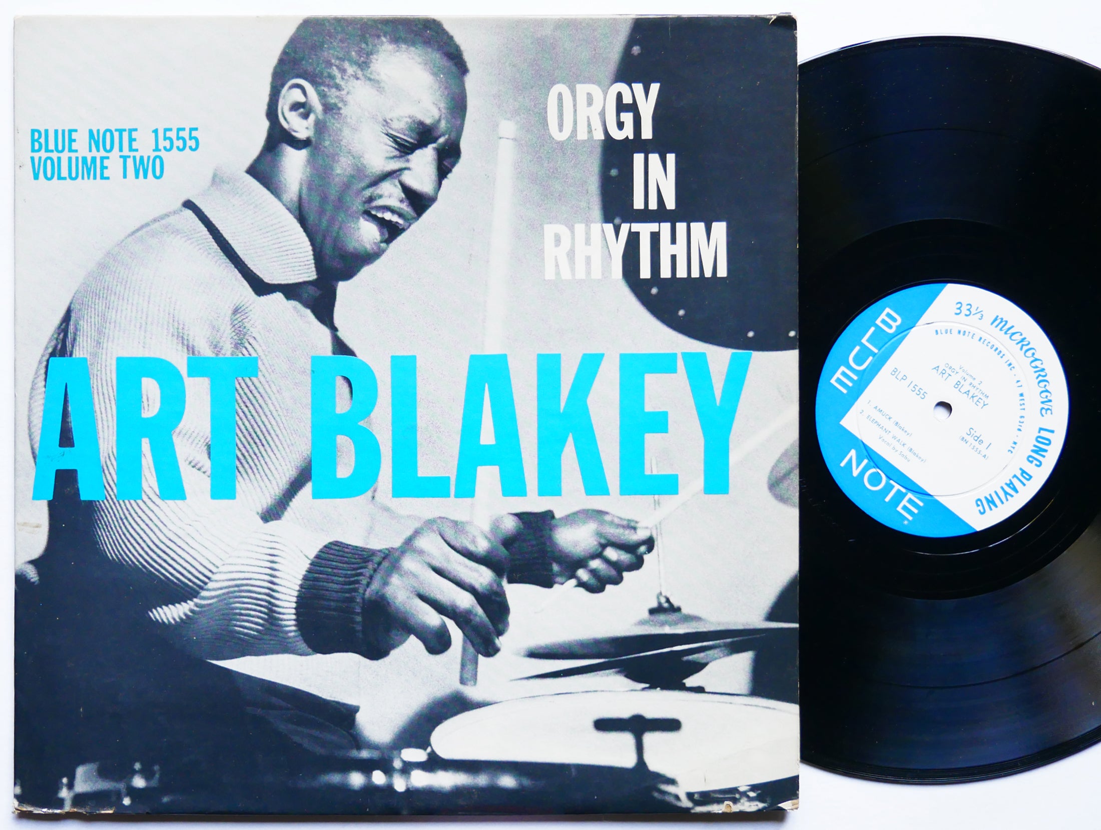 ART BLAKEY Orgy In Rhythm Vol.2 LP BLUE NOTE BLP 1555 RVG EAR DG MONO Sabu