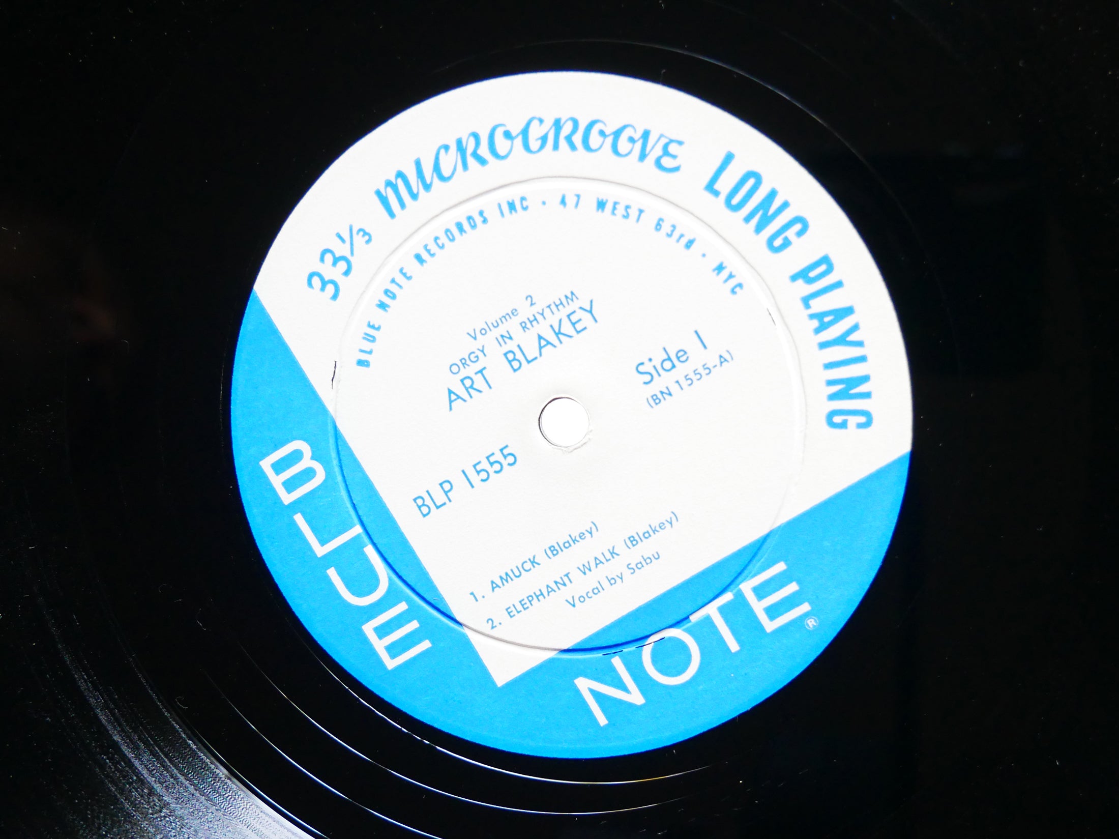 ART BLAKEY Orgy In Rhythm Vol.2 LP BLUE NOTE BLP 1555 RVG EAR DG MONO Sabu
