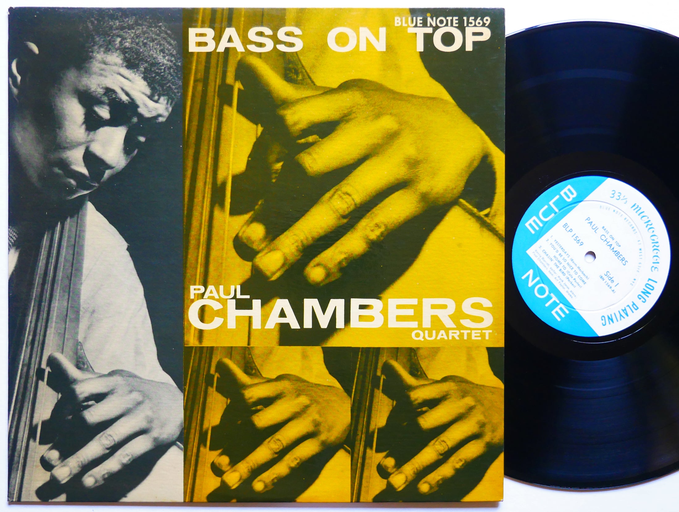 PAUL CHAMBERS Bass On Top LP BLUE NOTE BLP 1569 US 1957 EAR MONO 47 W.63rd CLEAN