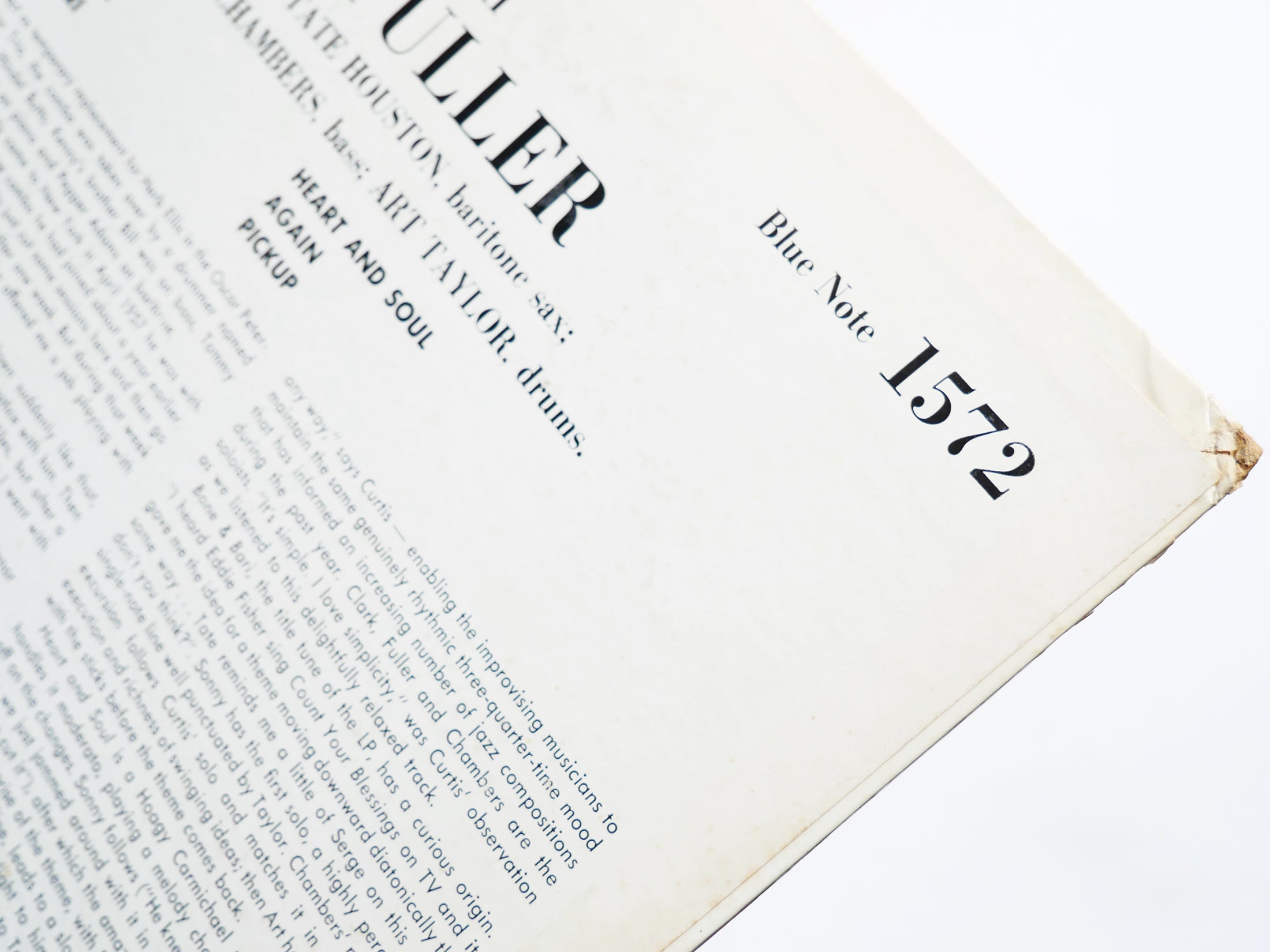 CURTIS FULLER Bone & Bari LP BLUE NOTE BLP 1572 US 1957 DG MONO Sonny Clark VG+