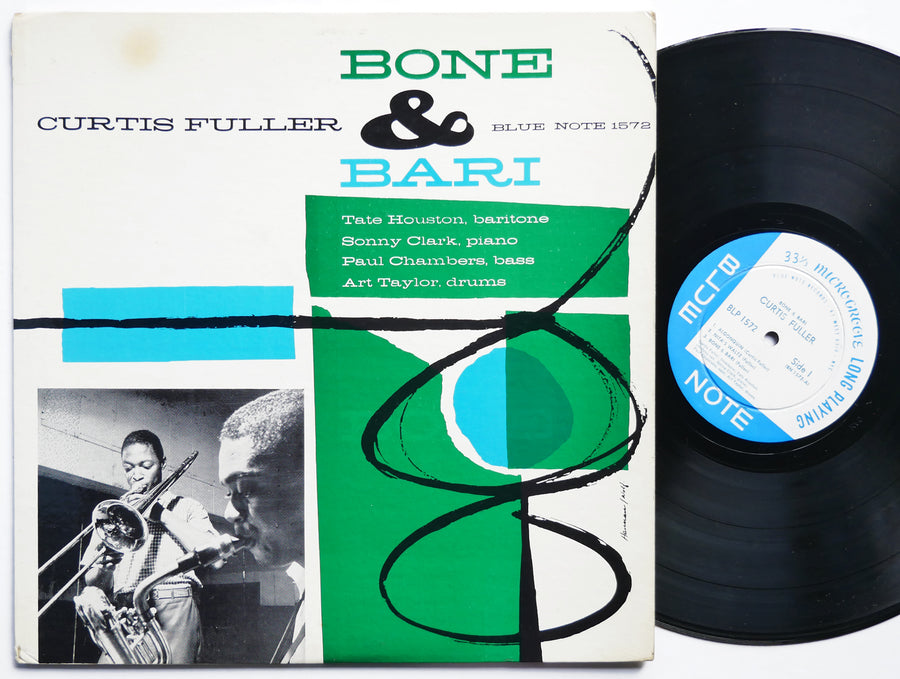 CURTIS FULLER Bone & Bari LP BLUE NOTE BLP 1572 US 1957 DG MONO Sonny Clark VG+