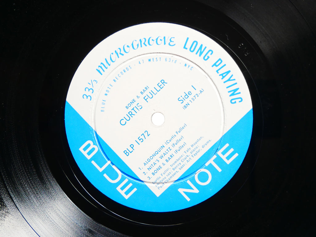 CURTIS FULLER Bone & Bari LP BLUE NOTE BLP 1572 US 1957 DG MONO Sonny Clark VG+