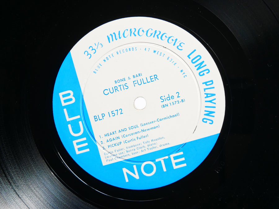 CURTIS FULLER Bone & Bari LP BLUE NOTE BLP 1572 US 1957 DG MONO Sonny Clark VG+