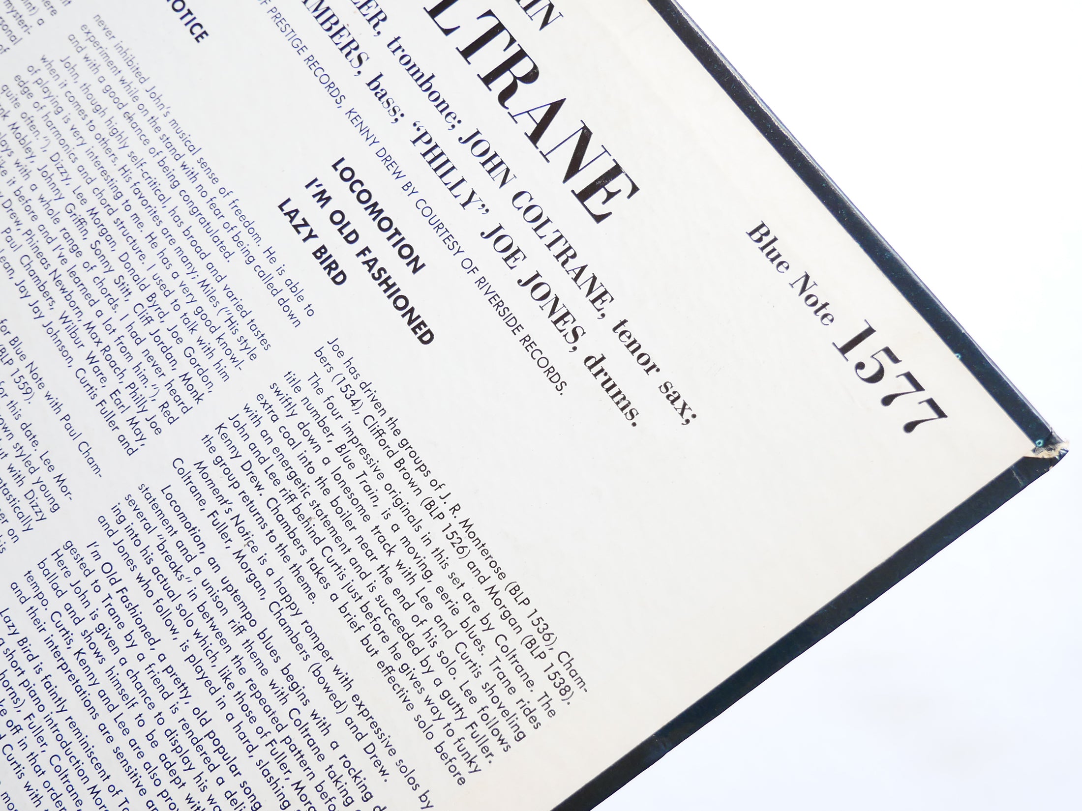 JOHN COLTRANE Blue Train LP BLUE NOTE BLP 1577 US 1962 DG EAR MONO Lee Morgan