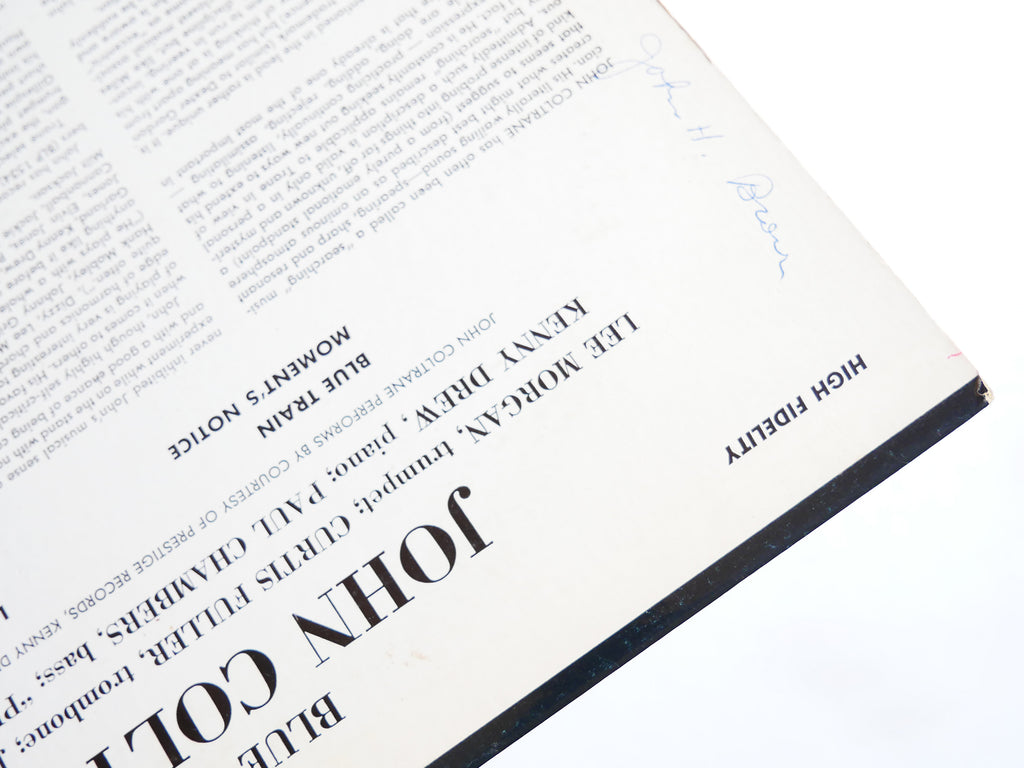 JOHN COLTRANE Blue Train LP BLUE NOTE BLP 1577 US 1962 DG EAR MONO Lee Morgan