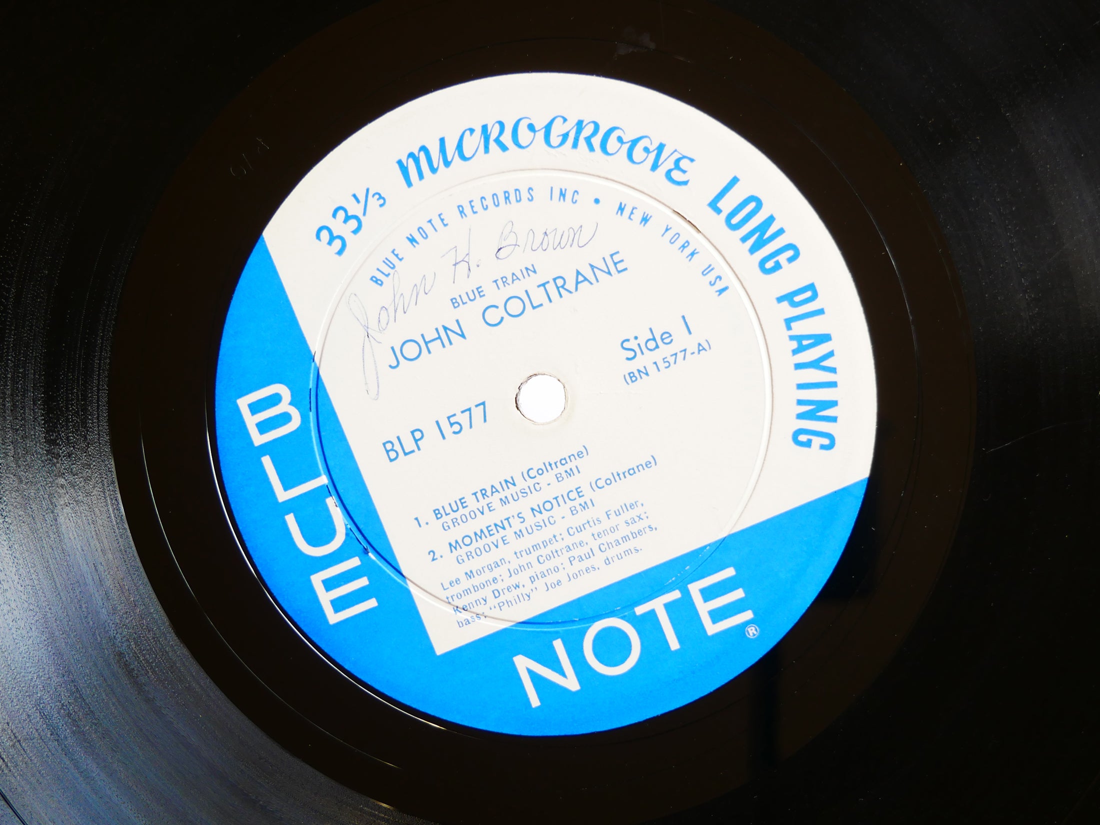 JOHN COLTRANE Blue Train LP BLUE NOTE BLP 1577 US 1962 DG EAR MONO Lee Morgan