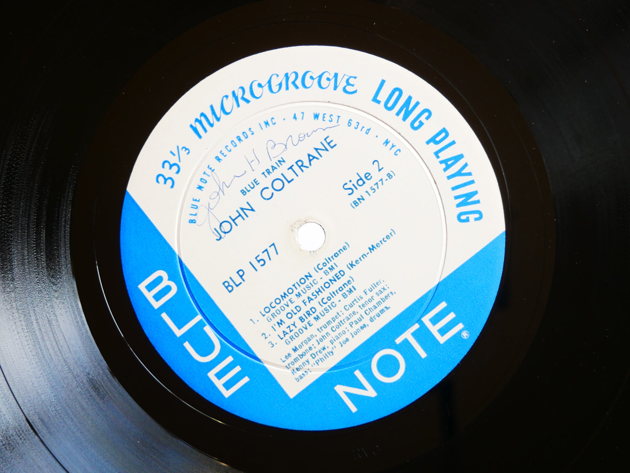 JOHN COLTRANE Blue Train LP BLUE NOTE BLP 1577 US 1962 DG EAR MONO Lee Morgan