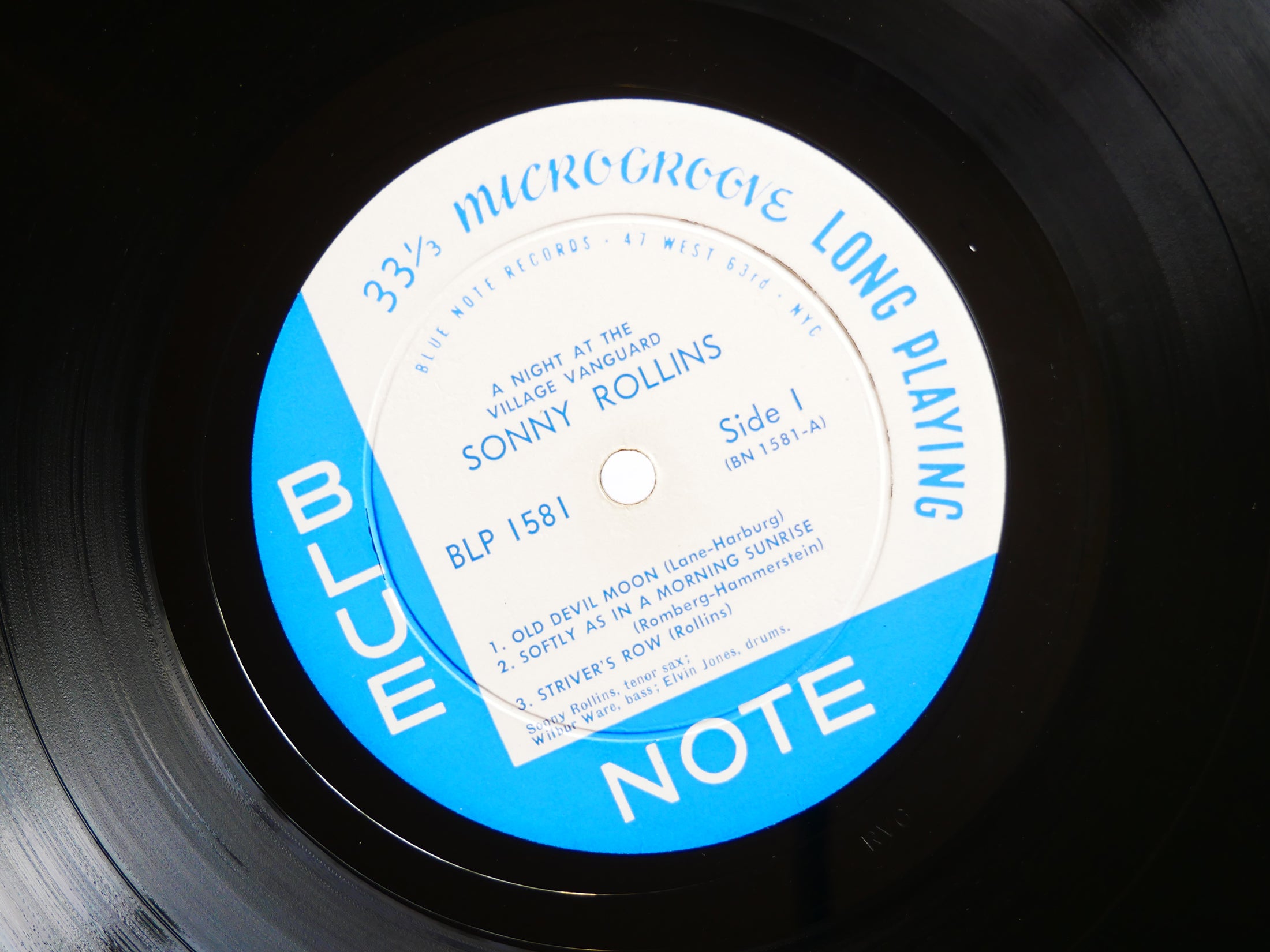 SONNY ROLLINS A Night At The Village Vanguard LP BLUE NOTE BLP 1581 US 1959 MONO