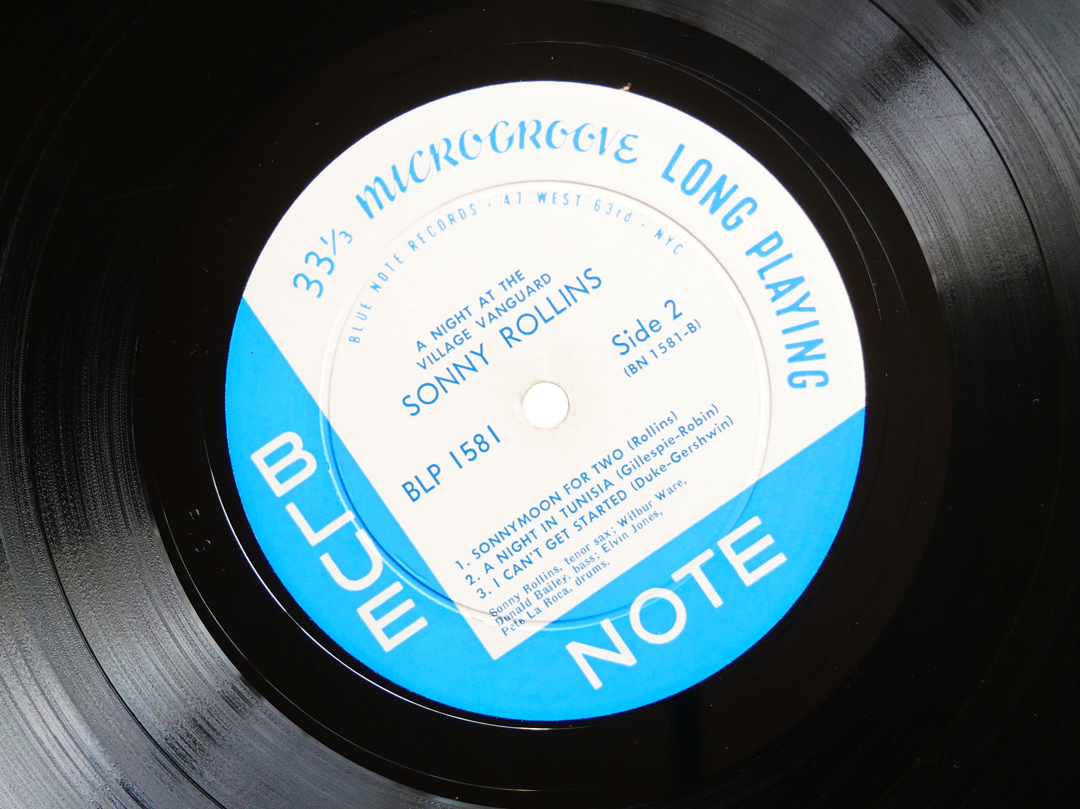 SONNY ROLLINS A Night At The Village Vanguard LP BLUE NOTE BLP 1581 US 1959 MONO