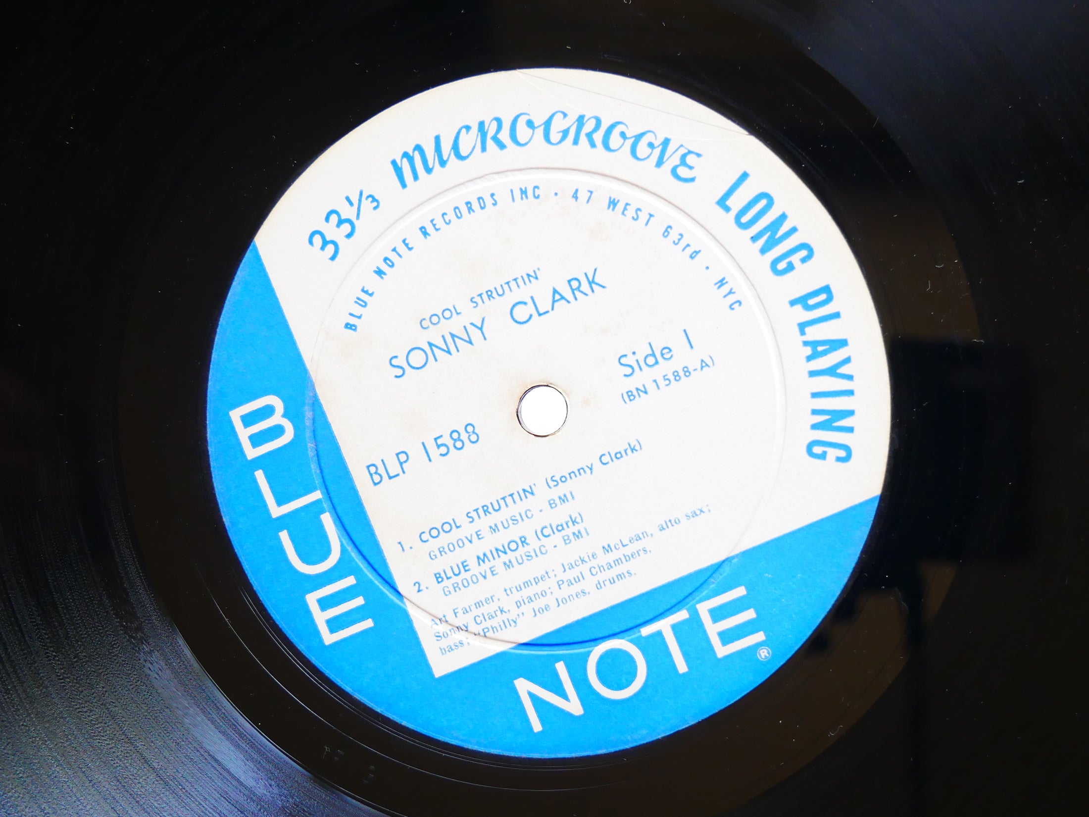 SONNY CLARK Cool Struttin' LP BLUE NOTE BLP 1588 US 1959 RVG EAR DG MONO VG+
