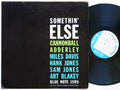 CANNONBALL ADDERLEY MILES DAVIS Somethin' Else LP BLUE NOTE 1595 US 1963 NY MONO