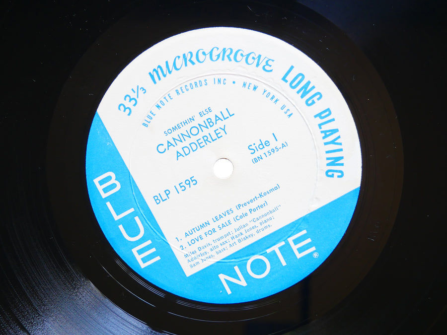 CANNONBALL ADDERLEY MILES DAVIS Somethin' Else LP BLUE NOTE 1595 US 1963 NY MONO
