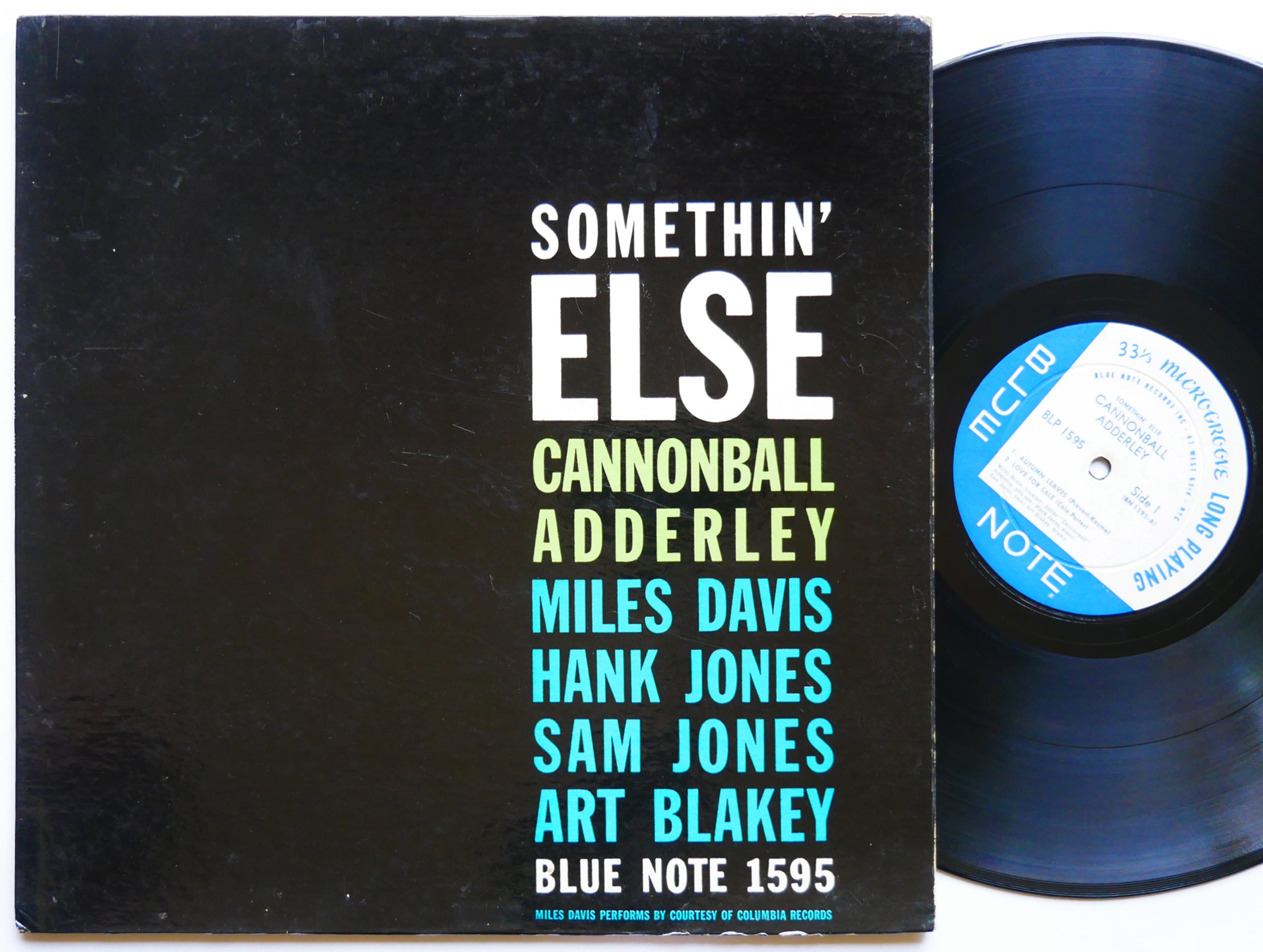 CANNONBALL ADDERLEY MILES DAVIS Somethin' Else LP BLUE NOTE BLP 1595 EAR DG MONO