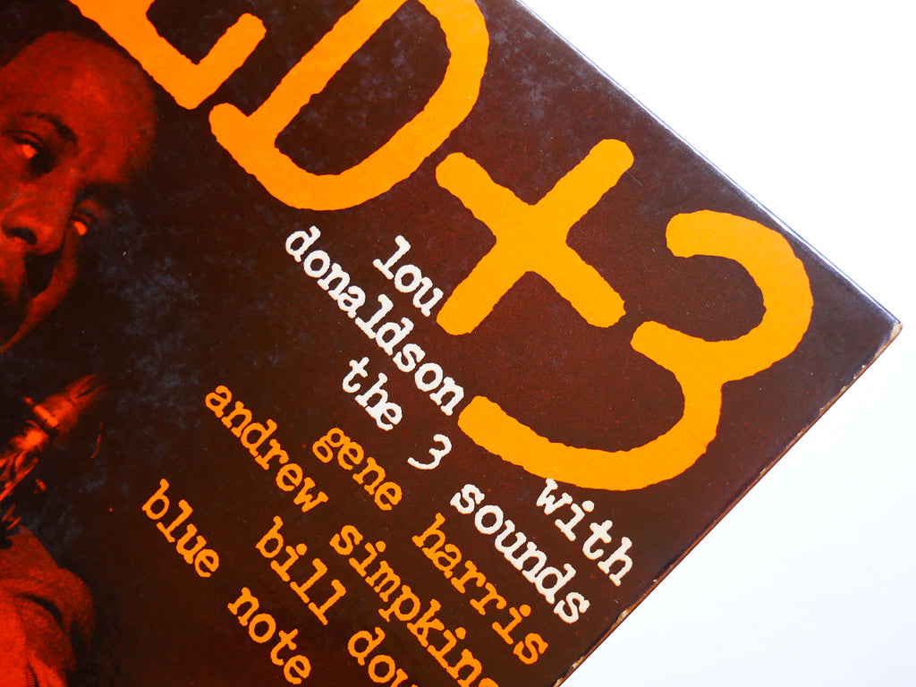 LOU DONALDSON THE THREE SOUNDS LD+3 LP BLUE NOTE BLP 4012 US '61 RVG EAR DG MONO