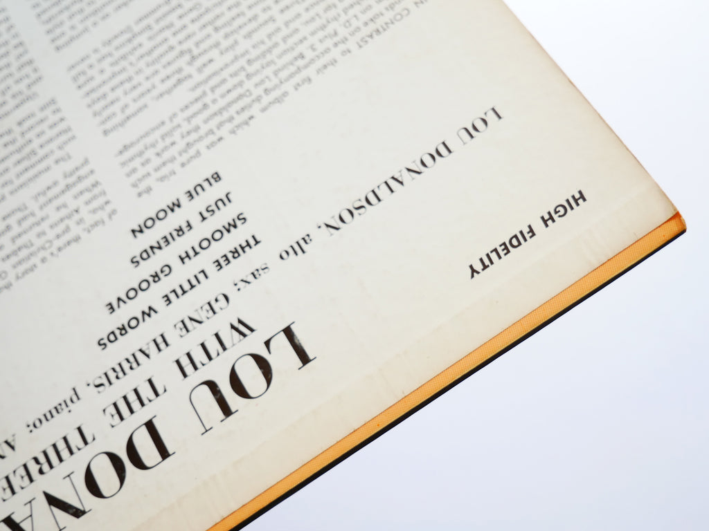 LOU DONALDSON THE THREE SOUNDS LD+3 LP BLUE NOTE BLP 4012 US '61 RVG EAR DG MONO