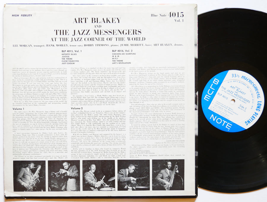 ART BLAKEY At The Jazz Corner Of.. Vol 1 LP BLUE NOTE BLP 4015 MONO Lee Morgan