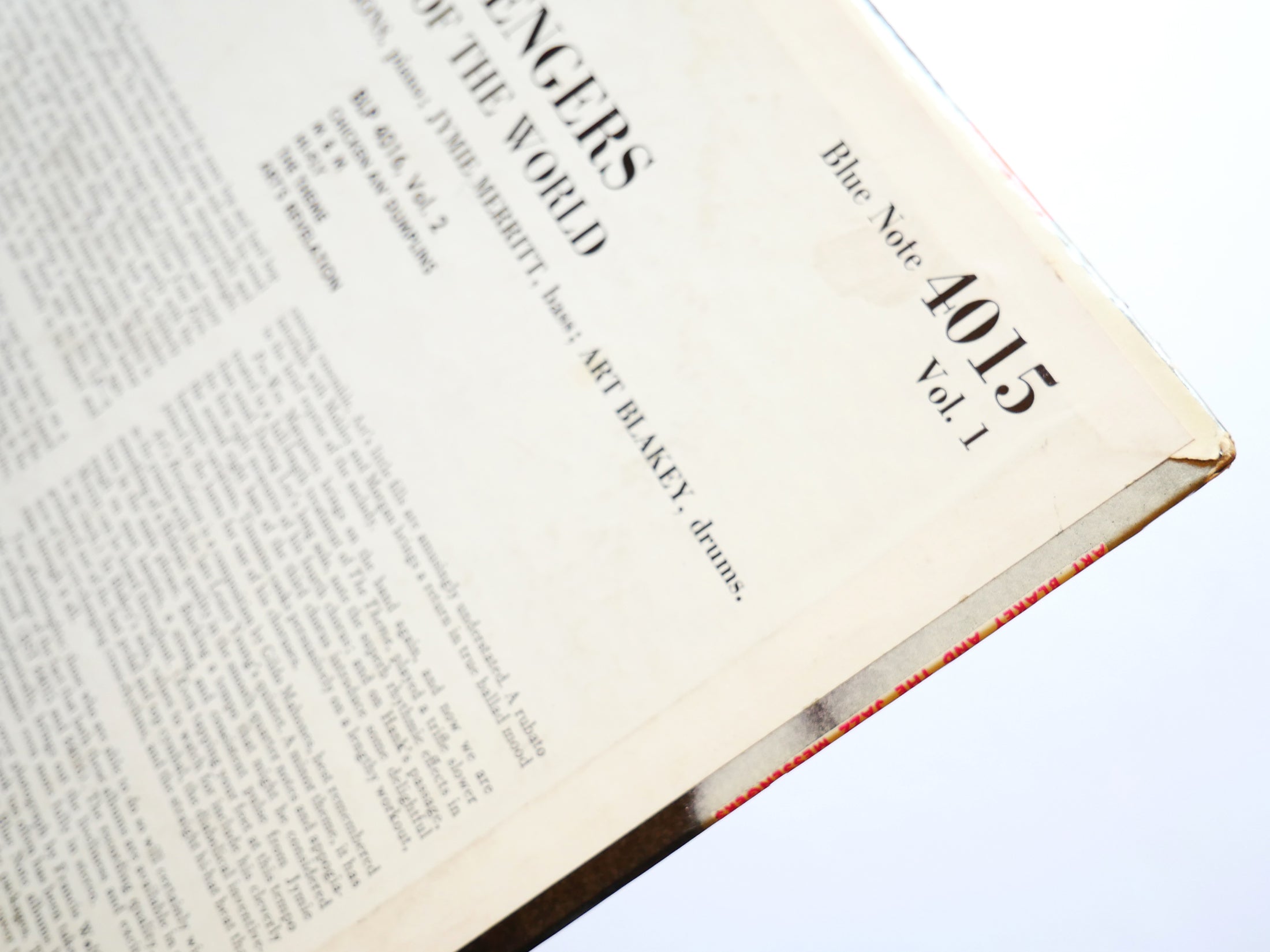 ART BLAKEY At The Jazz Corner Of.. Vol 1 LP BLUE NOTE BLP 4015 MONO Lee Morgan