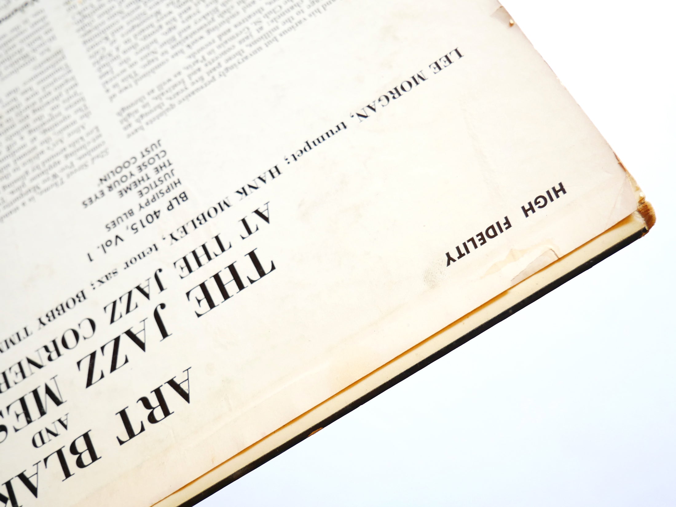 ART BLAKEY At The Jazz Corner Of.. Vol 1 LP BLUE NOTE BLP 4015 MONO Lee Morgan