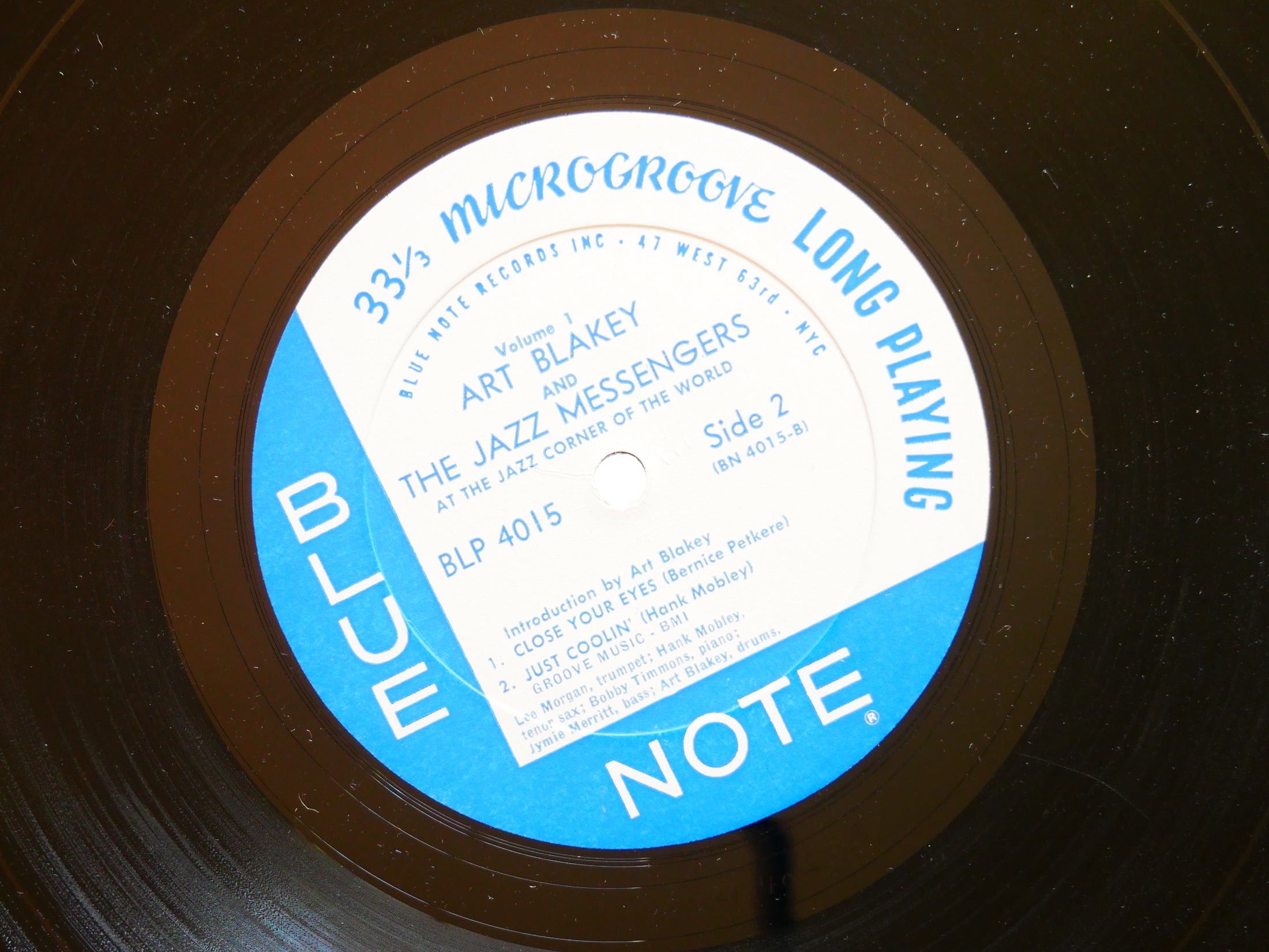 ART BLAKEY At The Jazz Corner Of.. Vol 1 LP BLUE NOTE BLP 4015 MONO Lee Morgan