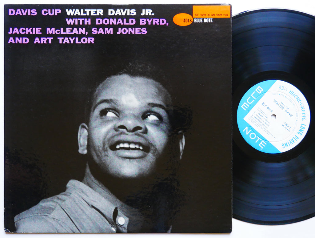 WALTER DAVIS JR. Davis Cup LP BLUE NOTE BLP 4018 US '59 EAR MONO Donald Byrd VG+