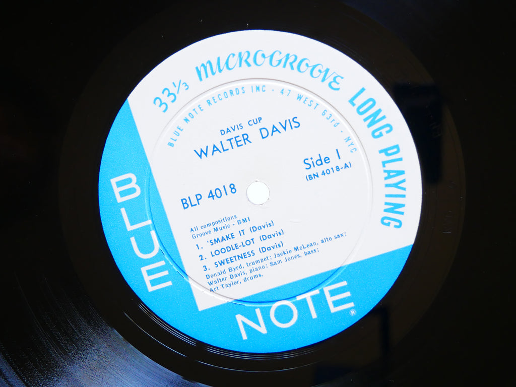 WALTER DAVIS JR. Davis Cup LP BLUE NOTE BLP 4018 US '59 EAR MONO Donald Byrd VG+