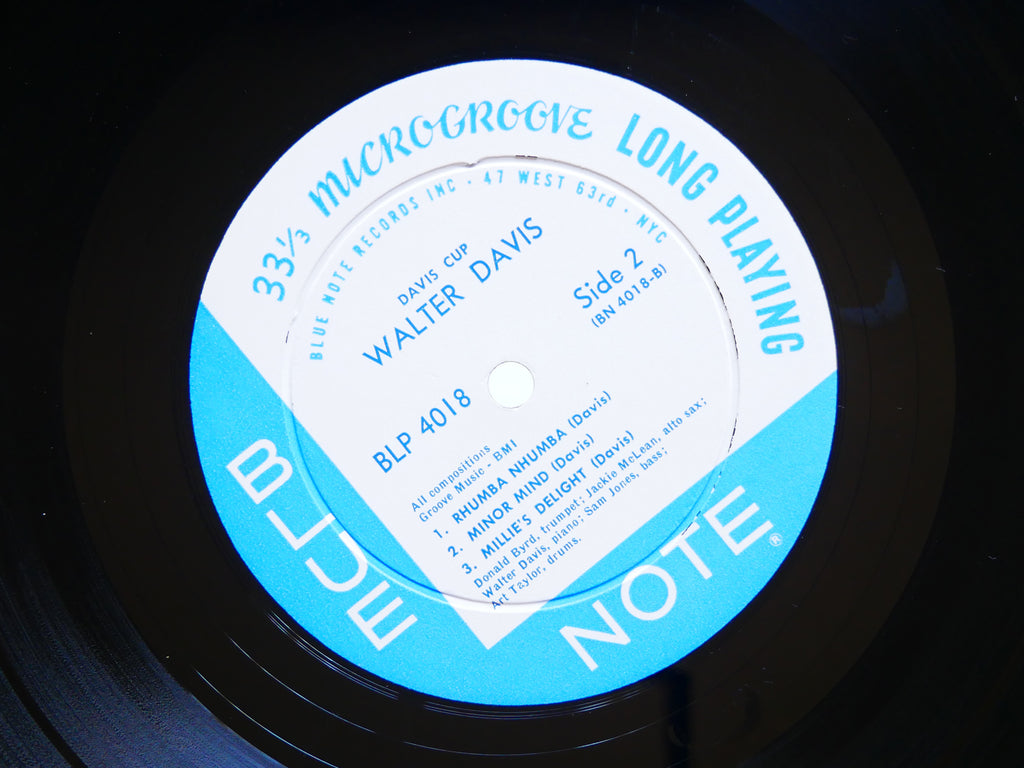 WALTER DAVIS JR. Davis Cup LP BLUE NOTE BLP 4018 US '59 EAR MONO Donald Byrd VG+
