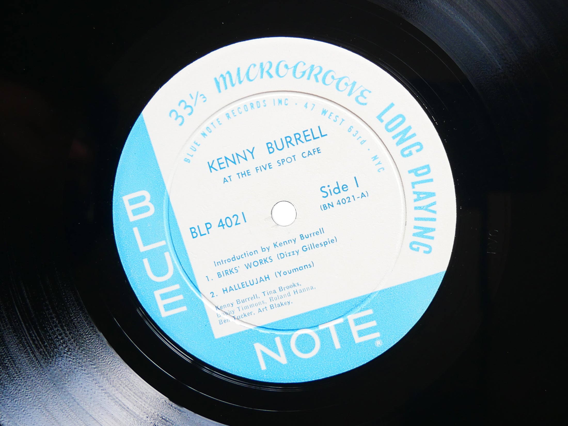 KENNY BURRELL ART BLAKEY Five Spot Cafe LP BLUE NOTE 4021 Orig US '60 MONO CLEAN