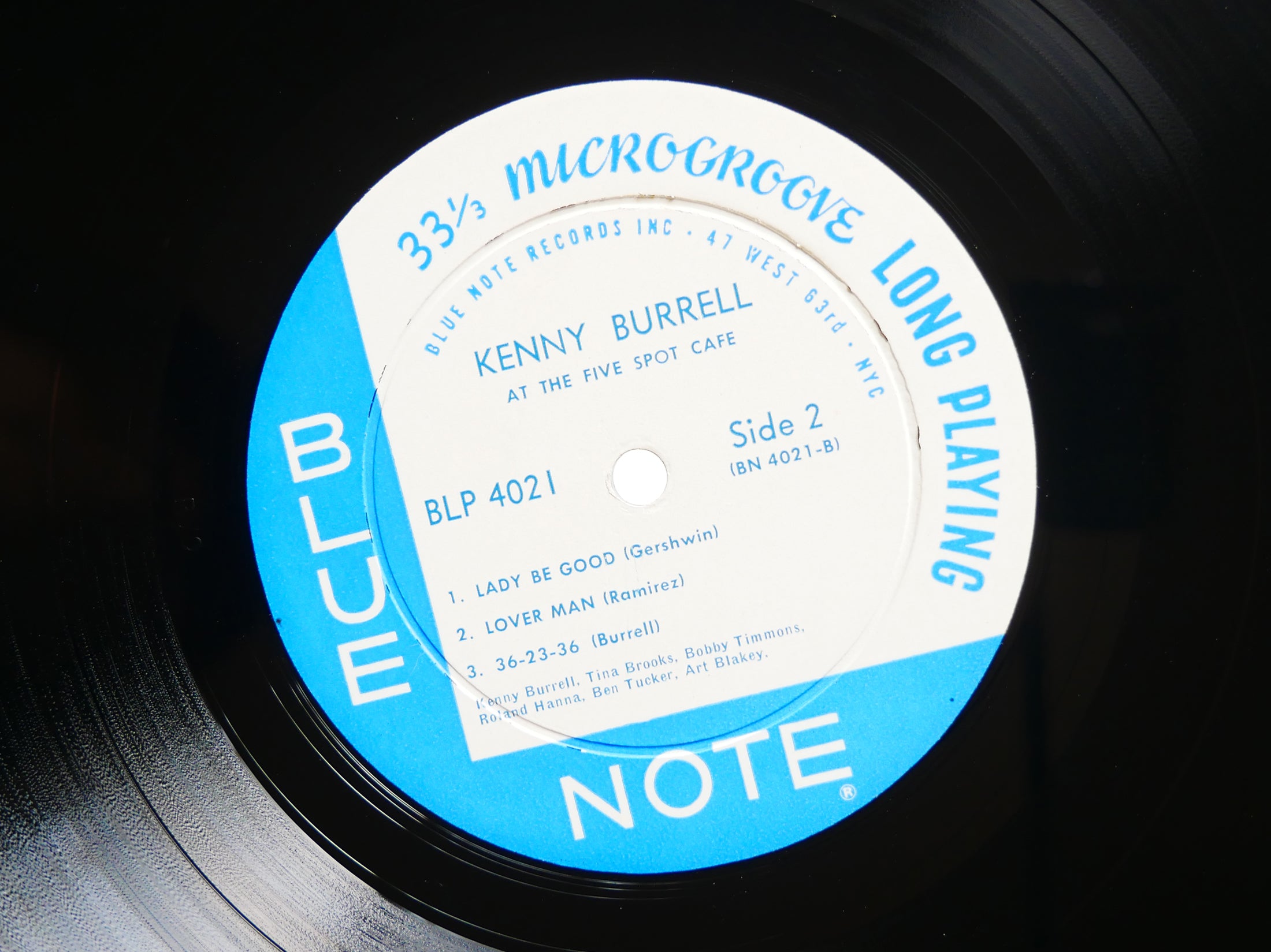 KENNY BURRELL ART BLAKEY Five Spot Cafe LP BLUE NOTE 4021 Orig US '60 MONO CLEAN