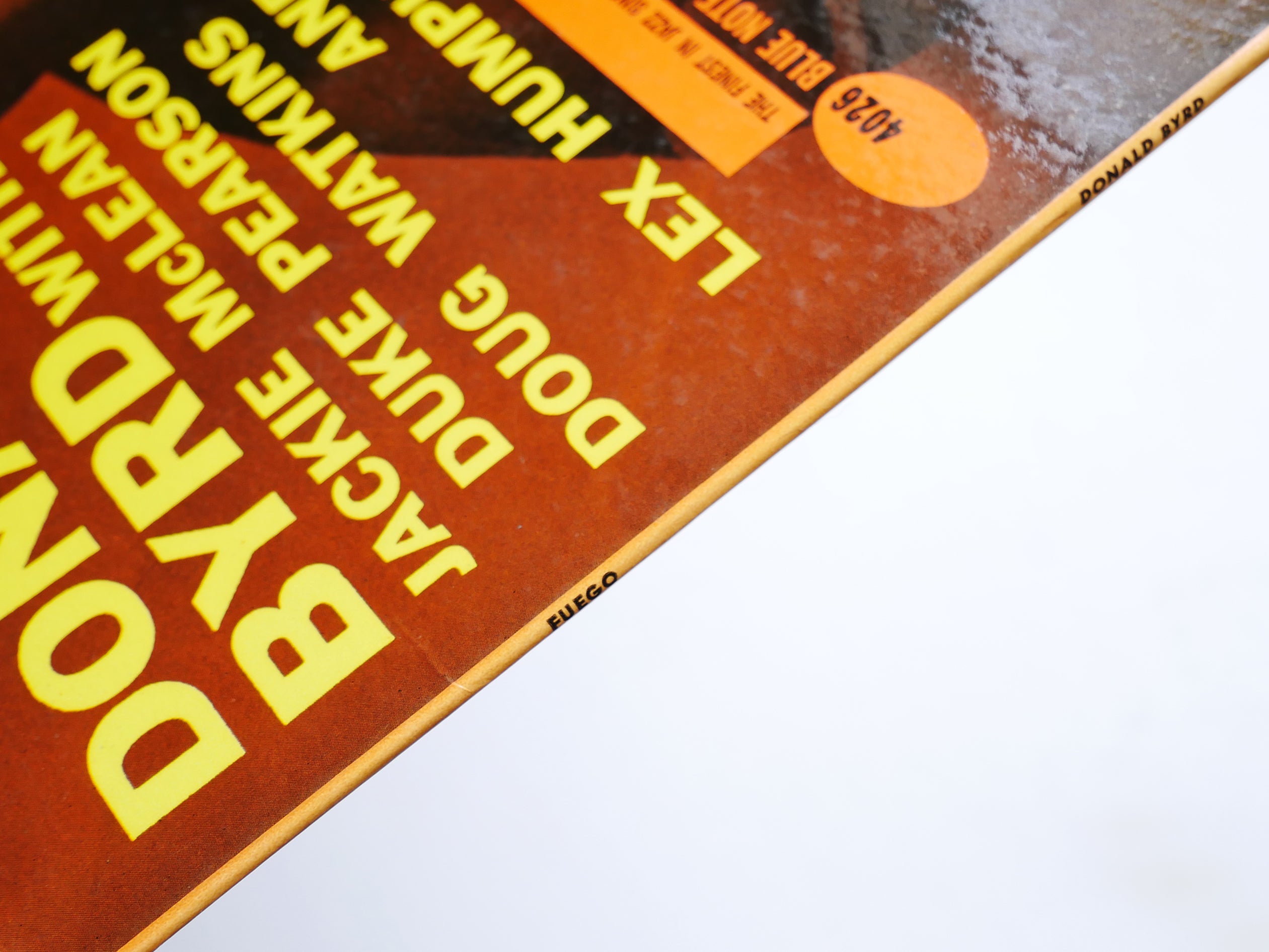 DONALD BYRD Fuego LP BLUE NOTE BLP 4026 RVG DG EAR MONO W.63rd Jackie McLean VG+