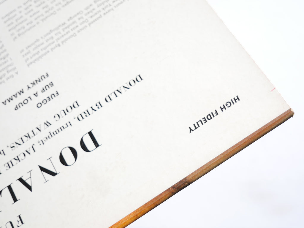 DONALD BYRD Fuego LP BLUE NOTE BLP 4026 RVG DG EAR MONO W.63rd Jackie McLean VG+