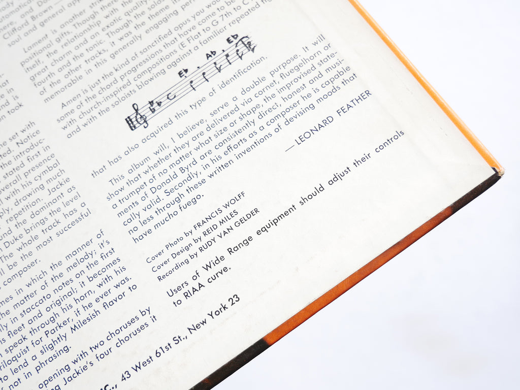 DONALD BYRD Fuego LP BLUE NOTE BLP 4026 RVG DG EAR MONO W.63rd Jackie McLean VG+