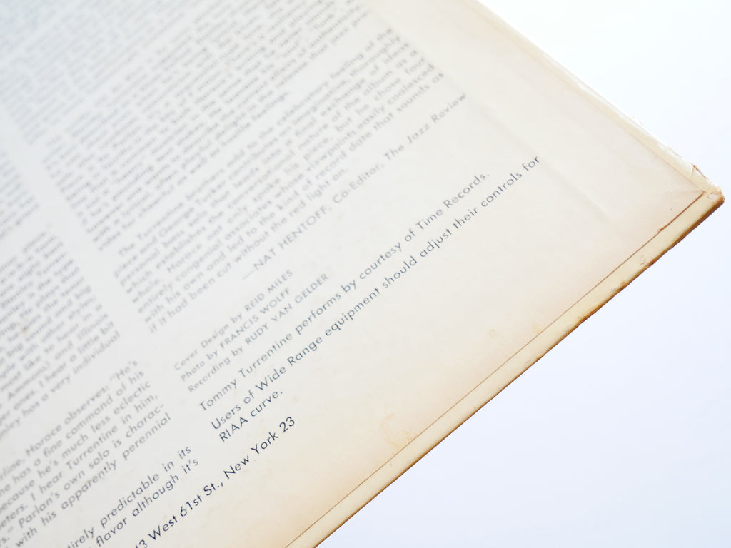 HORACE PARLAN Speakin' My Piece LP BLUE NOTE BLP 4043 US 1960 EAR MONO 47 W.63rd