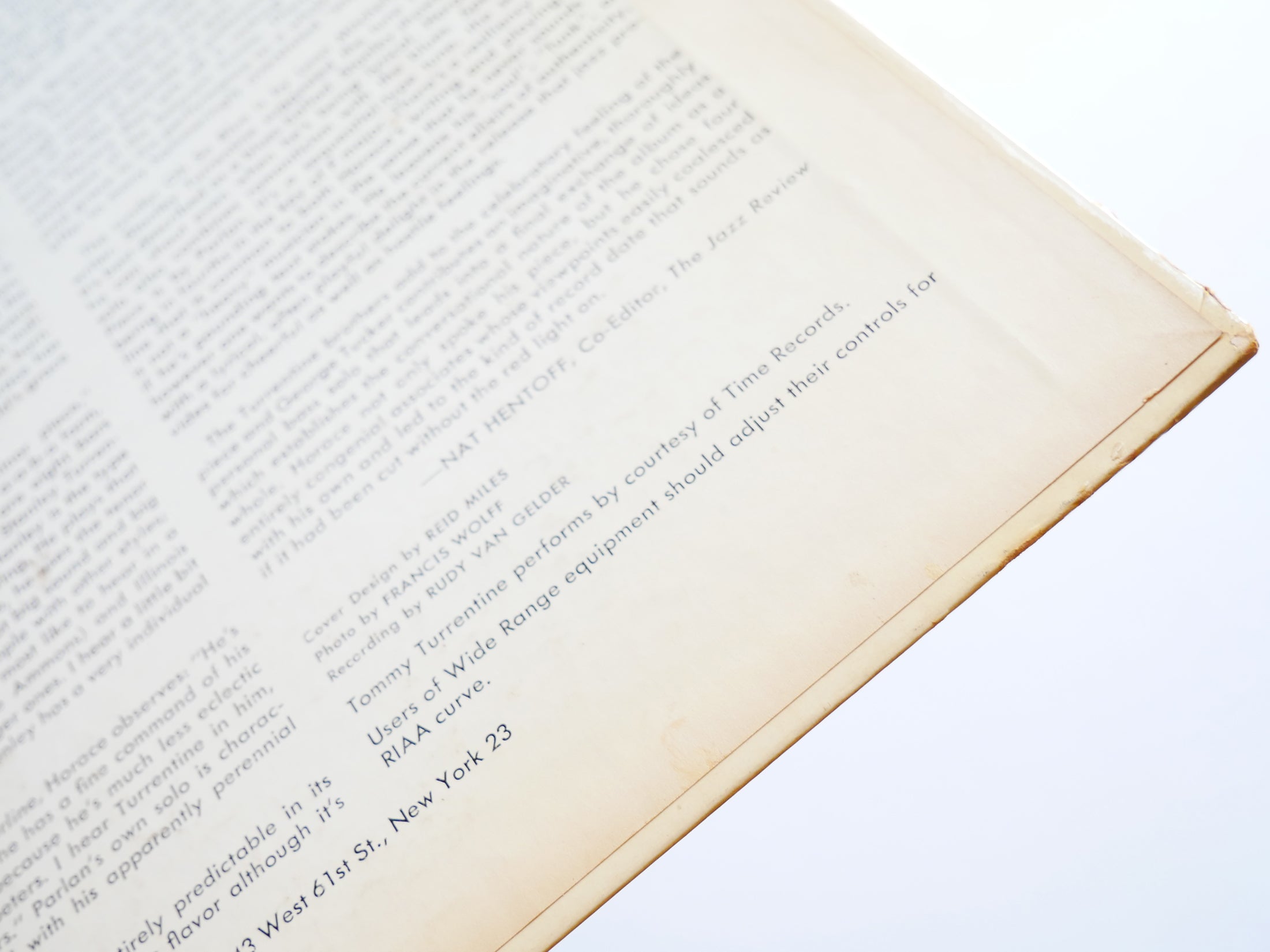 HORACE PARLAN Speakin' My Piece LP BLUE NOTE BLP 4043 US 1960 EAR MONO 47 W.63rd