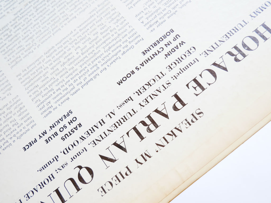 HORACE PARLAN Speakin' My Piece LP BLUE NOTE BLP 4043 US 1960 EAR MONO 47 W.63rd