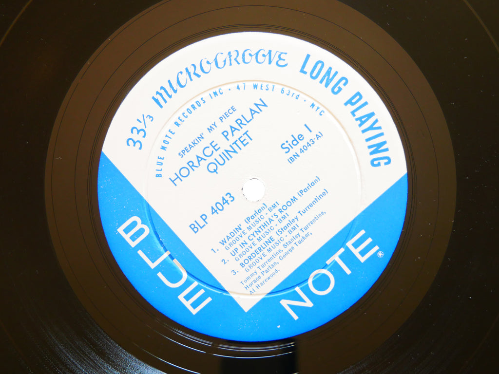 HORACE PARLAN Speakin' My Piece LP BLUE NOTE BLP 4043 US 1960 EAR MONO 47 W.63rd