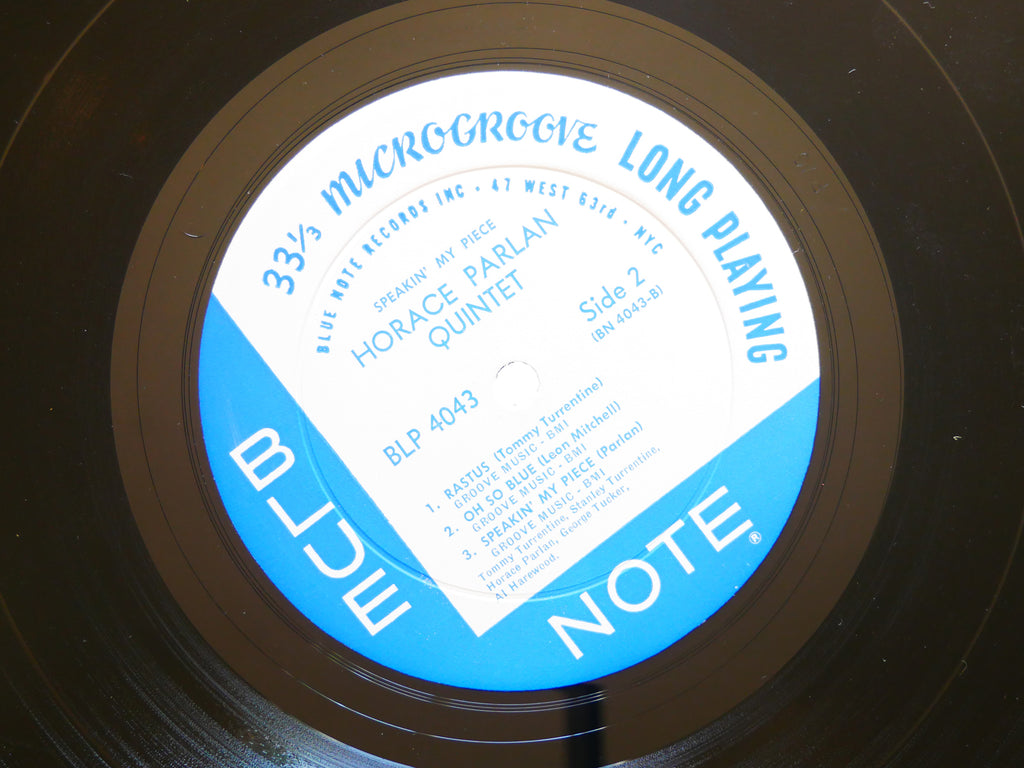 HORACE PARLAN Speakin' My Piece LP BLUE NOTE BLP 4043 US 1960 EAR MONO 47 W.63rd