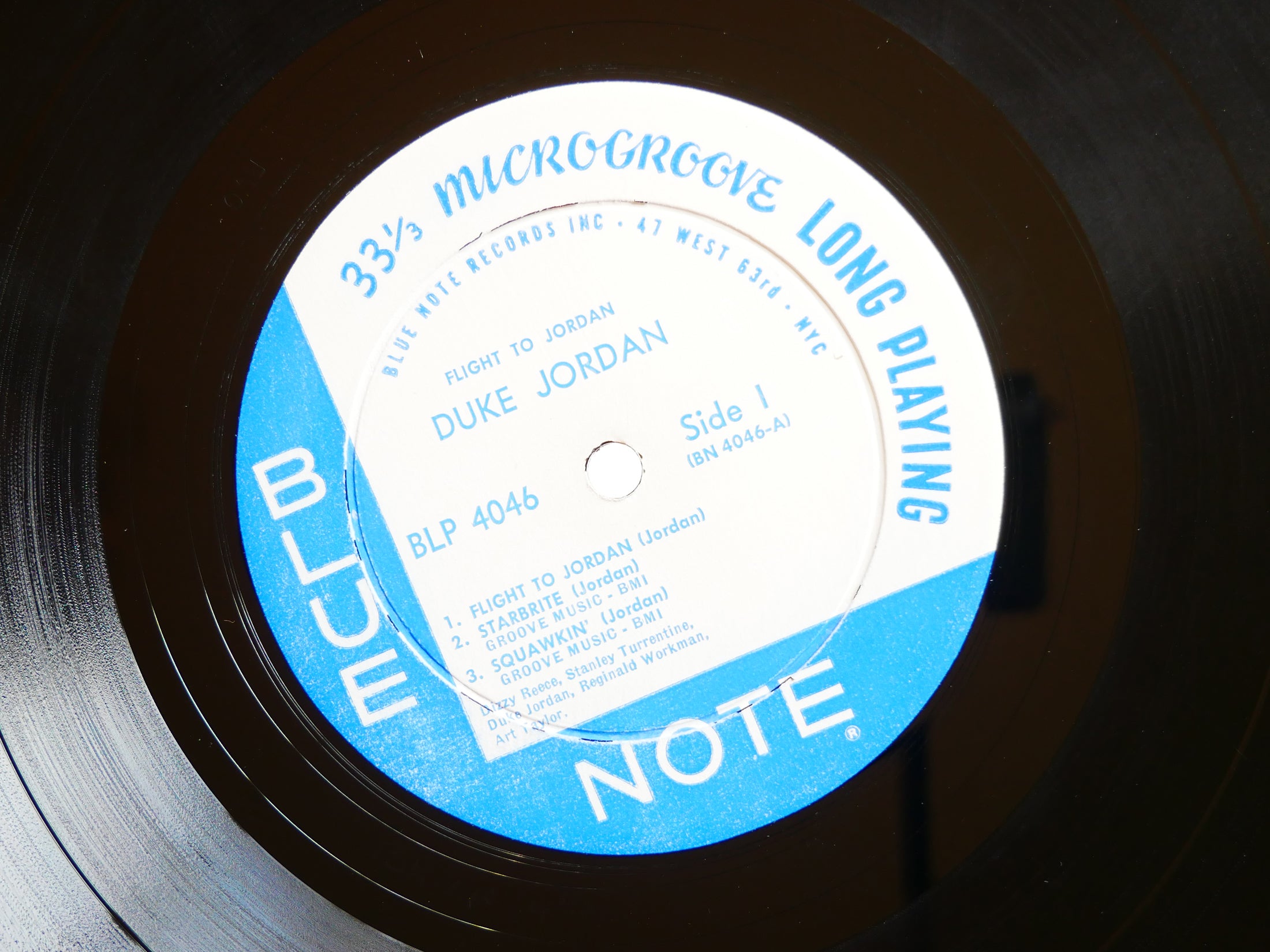 DUKE JORDAN Flight To Jordan LP BLUE NOTE BLP 4046 EAR DG MONO Dizzy Reece VG+