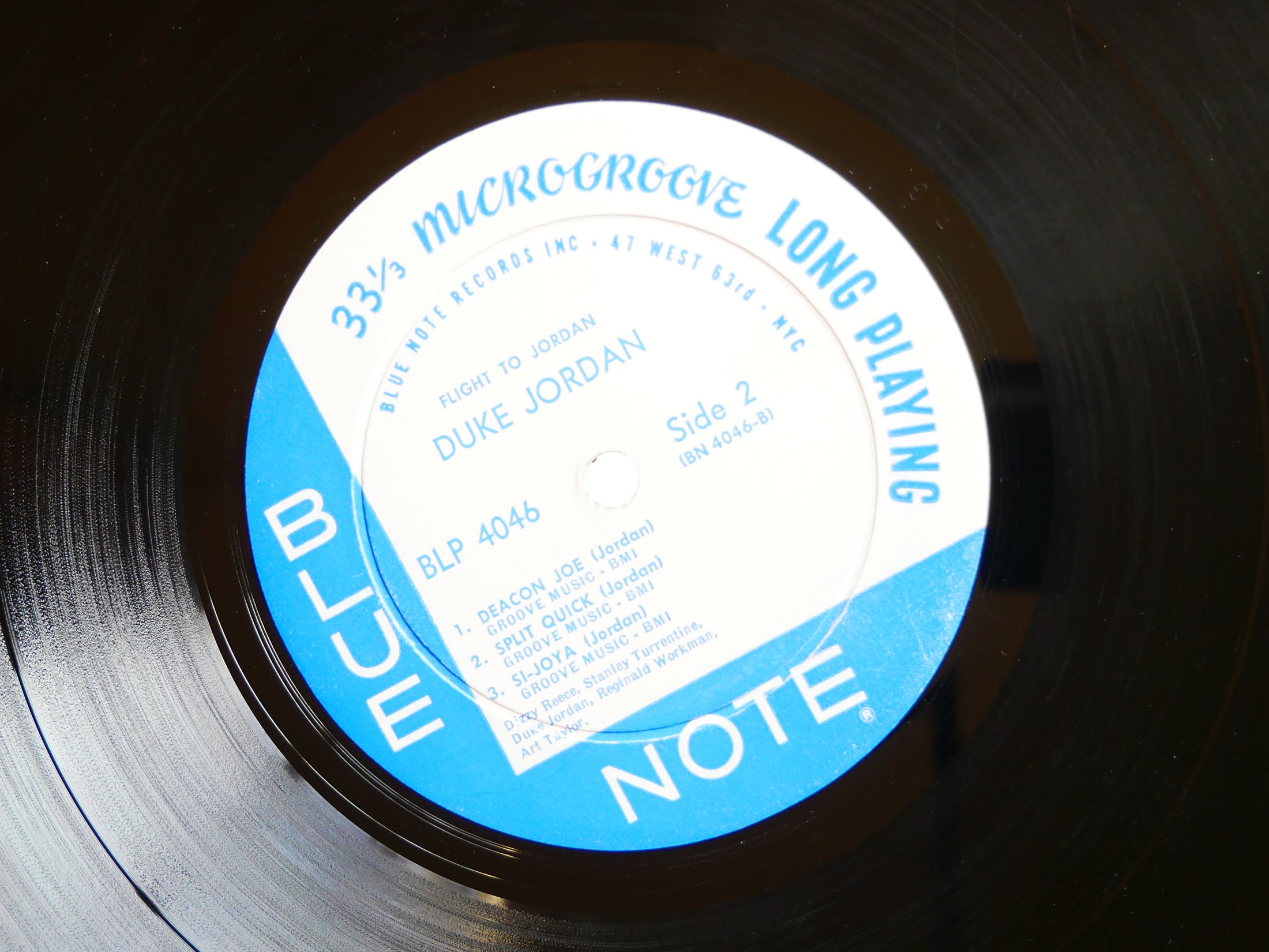 DUKE JORDAN Flight To Jordan LP BLUE NOTE BLP 4046 EAR DG MONO Dizzy Reece VG+