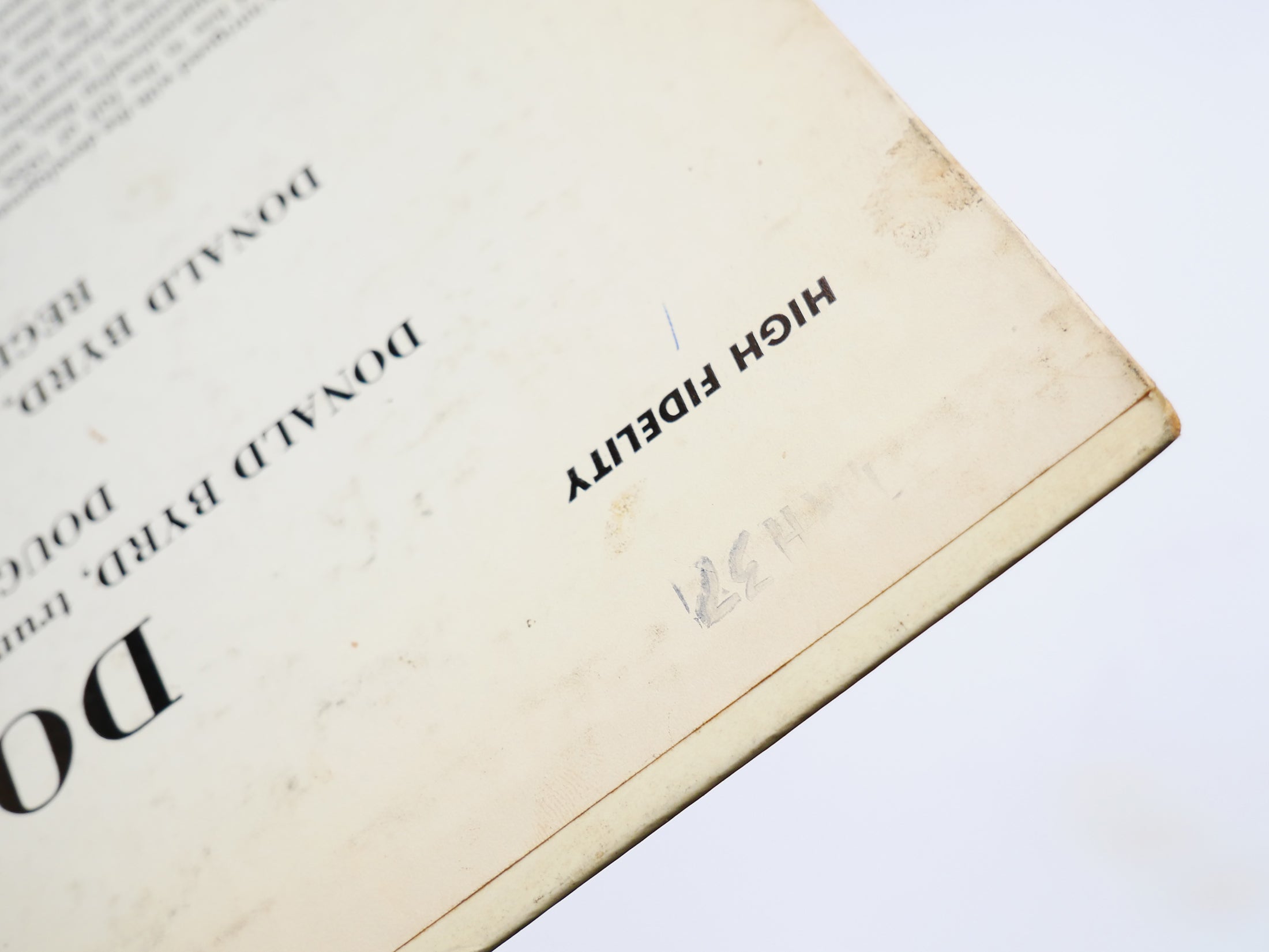 DONALD BYRD Byrd In Flight LP BLUE NOTE BLP 4048 US 1960 EAR DG MONO Hank Mobley