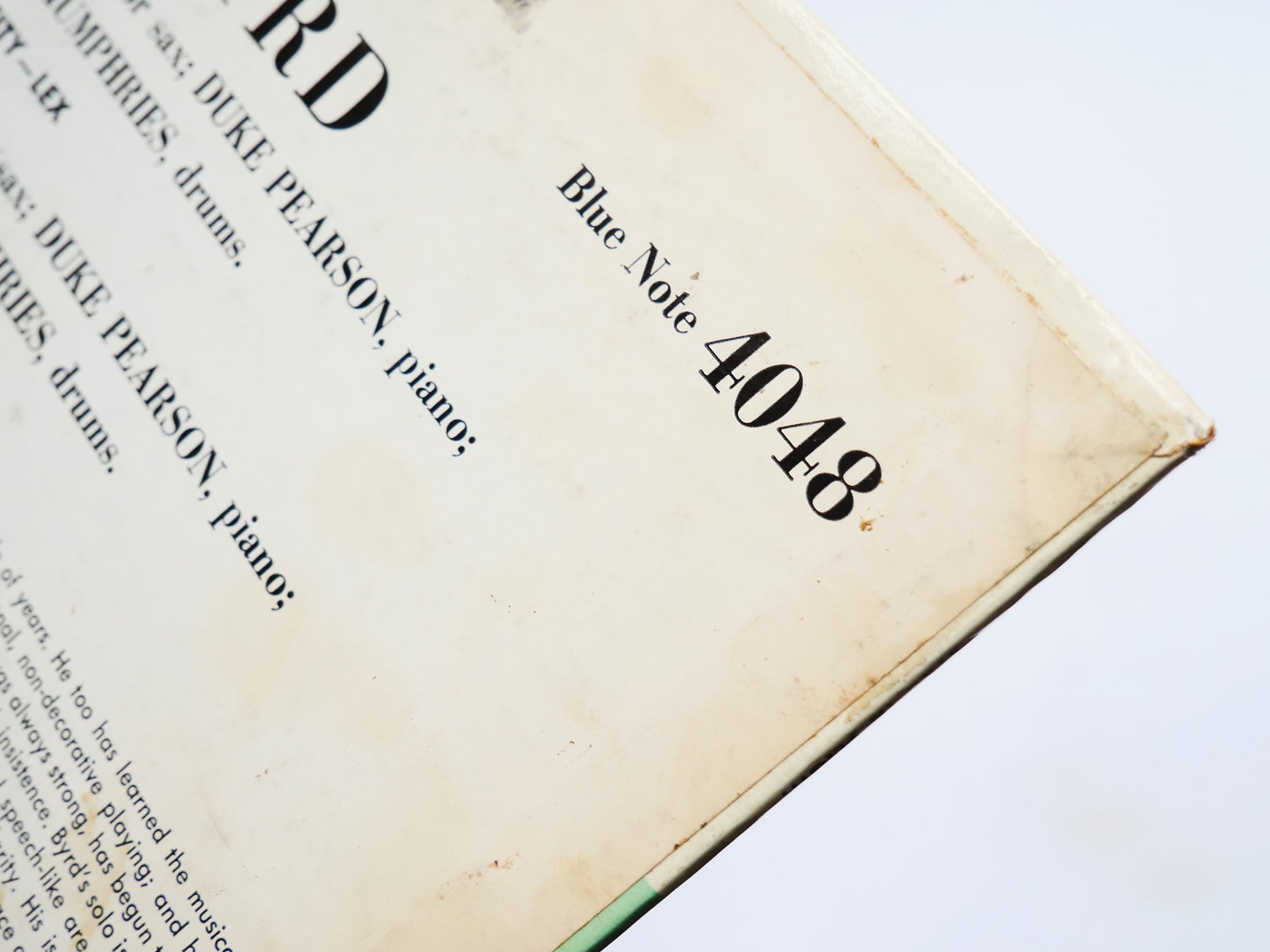 DONALD BYRD Byrd In Flight LP BLUE NOTE BLP 4048 US 1960 EAR DG MONO Hank Mobley