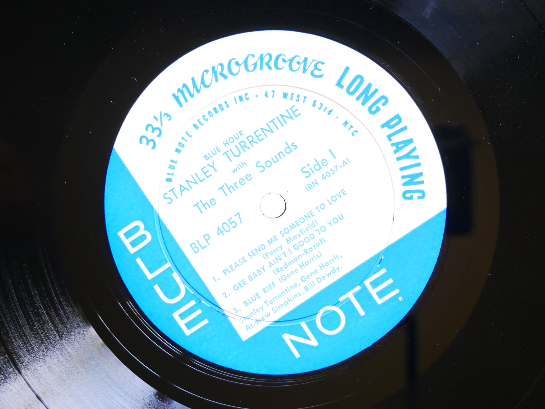 STANLEY TURRENTINE THE THREE SOUNDS Blue Hour LP BLUE NOTE BLP 4057 RVG EAR MONO