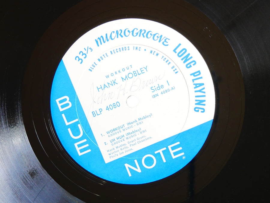 HANK MOBLEY Workout LP BLUE NOTE BLP 4080 US '62 NY RVG EAR MONO Grant Green VG+