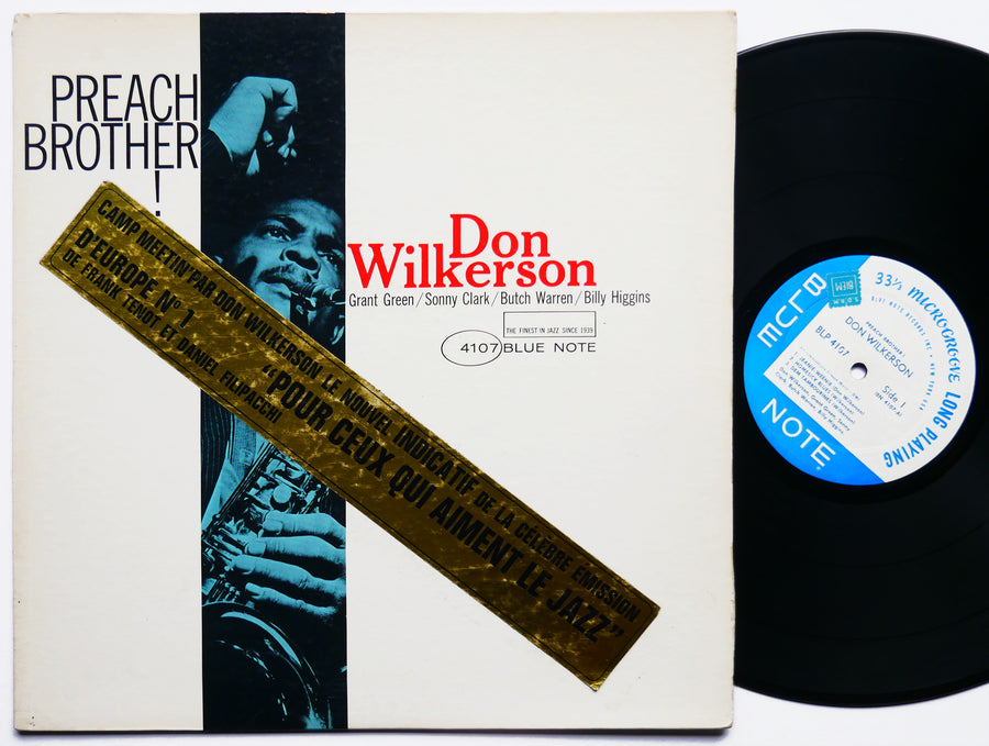 DON WILKERSON Preach Brother! LP BLUE NOTE 4107 EAR MONO Sonny Clark Grant Green