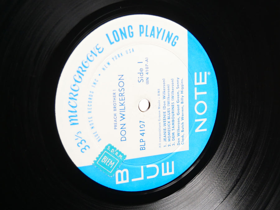 DON WILKERSON Preach Brother! LP BLUE NOTE 4107 EAR MONO Sonny Clark Grant Green